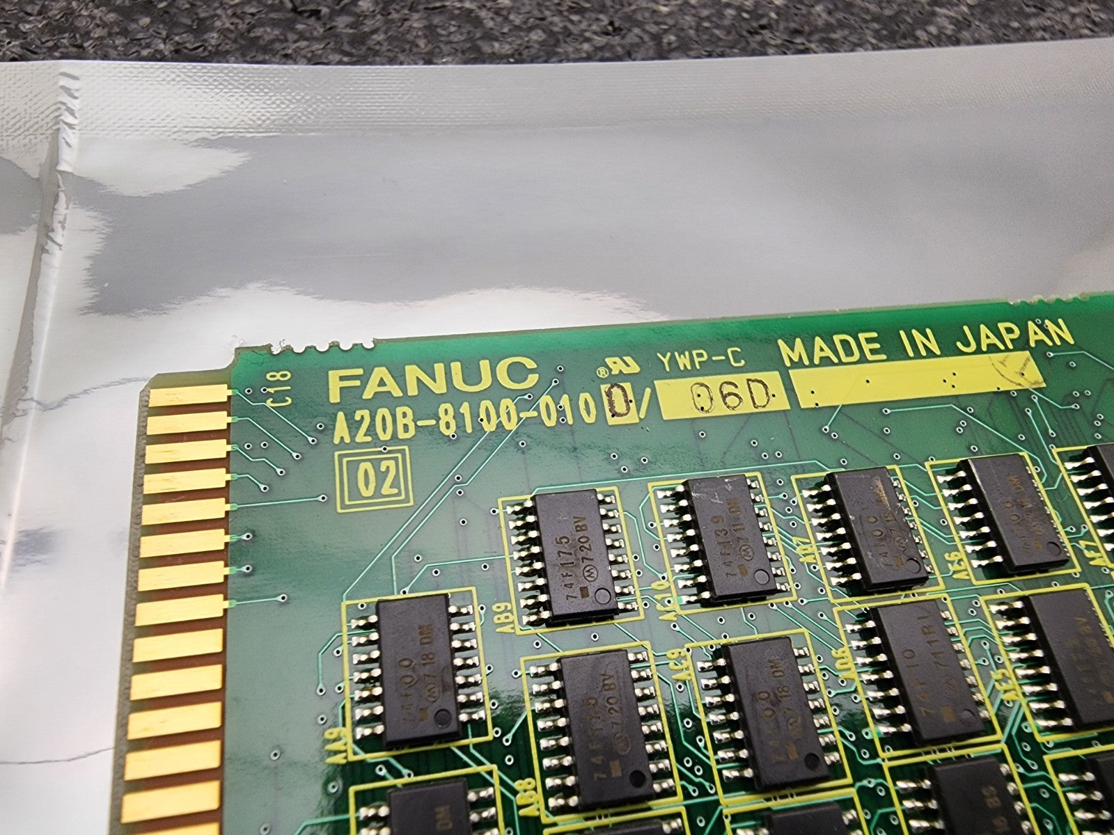 Fanuc A20B-8100-010 ISA Fiber Optic Communication PC Board