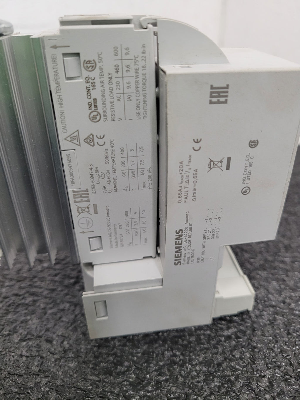 Siemens Sirius Semiconductor Contactor 3RF2310-1AA45 Load Monitor 3RF2920-0GA16