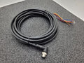 FINECABLES E343967 12Pin M12 Barrel Right Angle Male 12 Conductor New Pigtail 6M