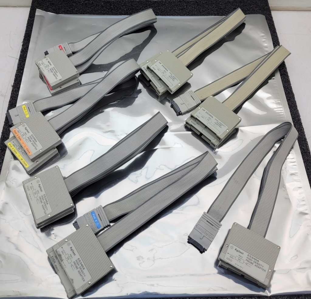 Lot of 7x HP Agilent E5346A High Density Probe Adapter Logic Analyzer Test Cable