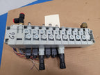 Numatics Air Valve Manifold 6x Solenoid 041SA400M0000F 2x regulated 24VDC N1