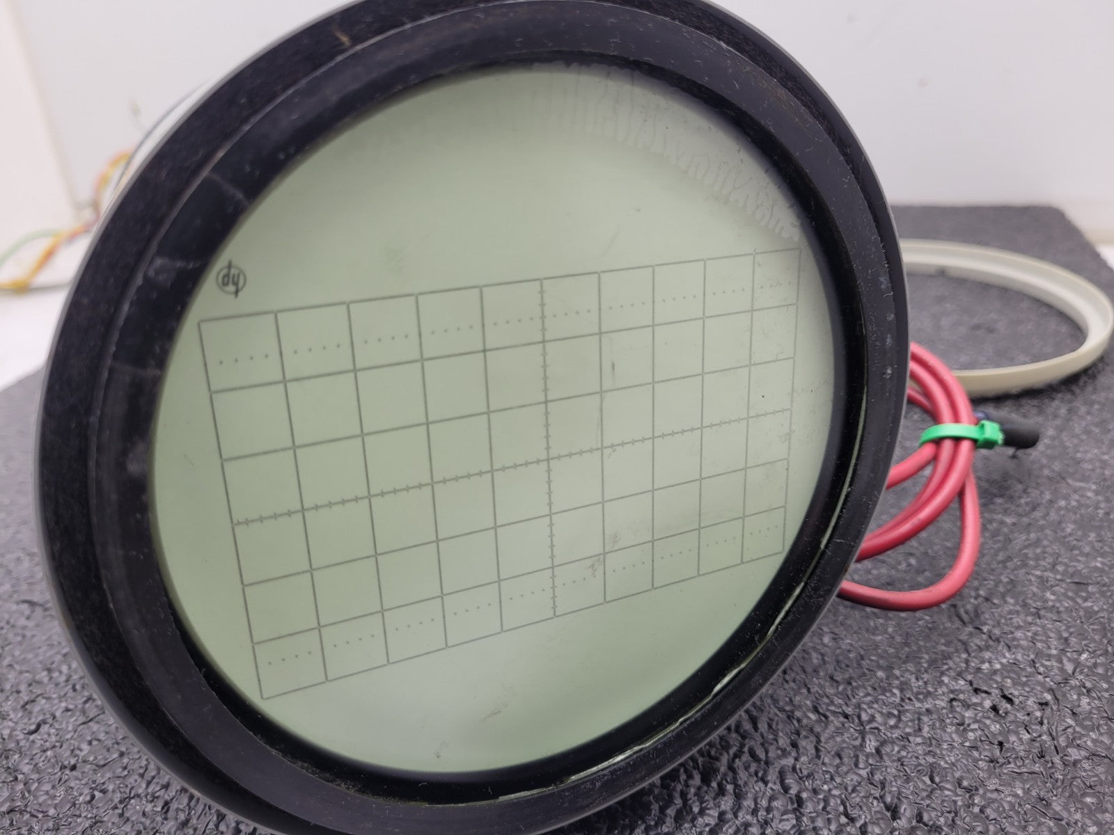 HP Hewlett Packard Vintage Round CRT 5" Oscilloscope Cathode Ray Tube