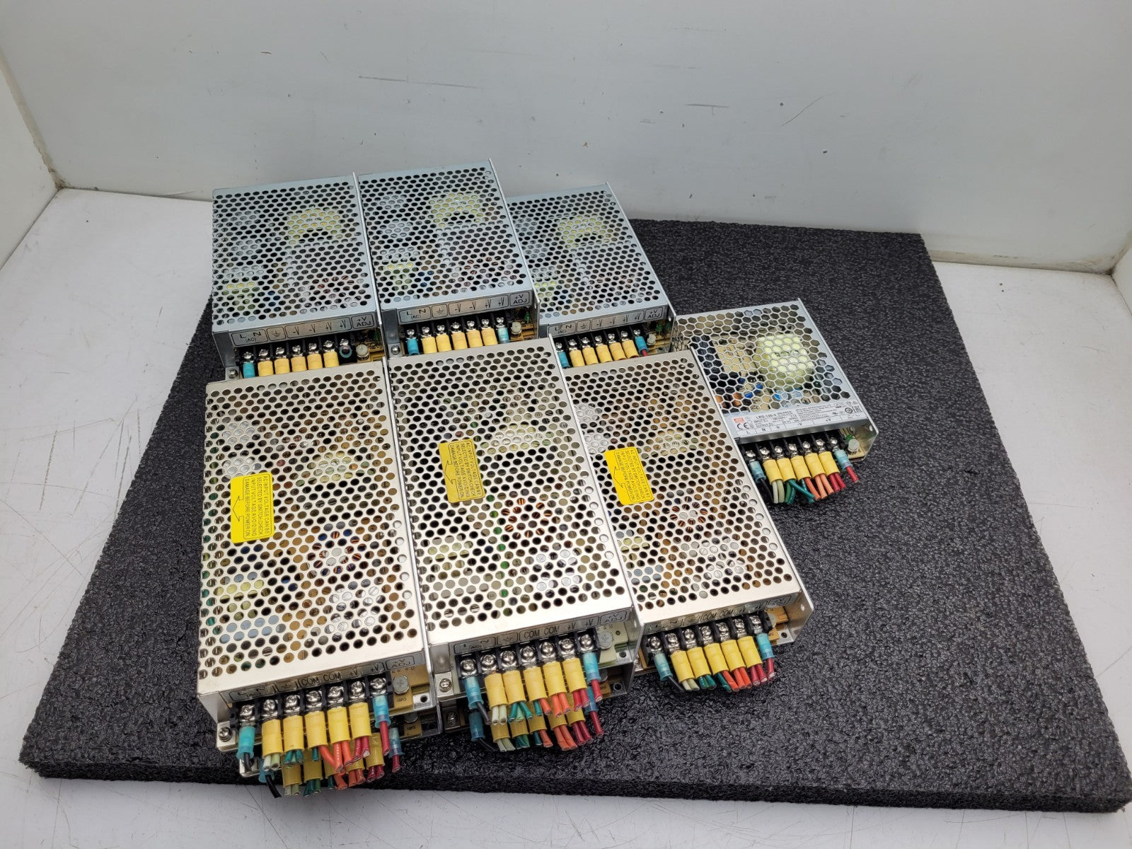 Lot of 11 Mean Well S-100F-5 RS-100-5 LRS-100-5 5VDC Output 16, 18, 20A Output