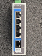 MOXA 5-port Industrial Ethernet Switch EDS-205A-T 12/24/48 VDC 18-30 VAC 0.29A