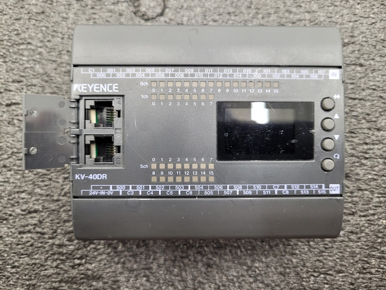 Keyence Base Unit Expansion Module Card Extension KV-40DR KV40DR 24 I/O 16 Relay