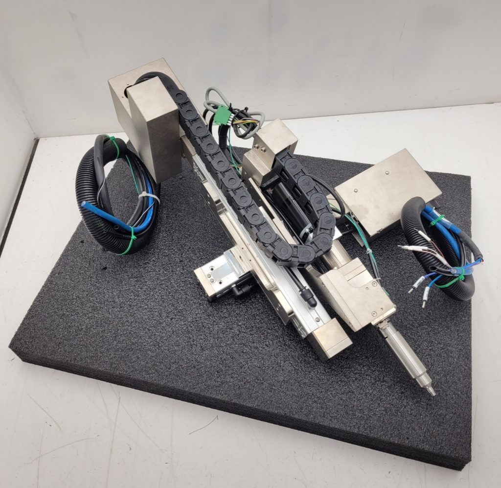 IAI 2x Axis Screwdriver Linear Robot Arm 8" Z 4" Y Movement DSRC CAN Controllers