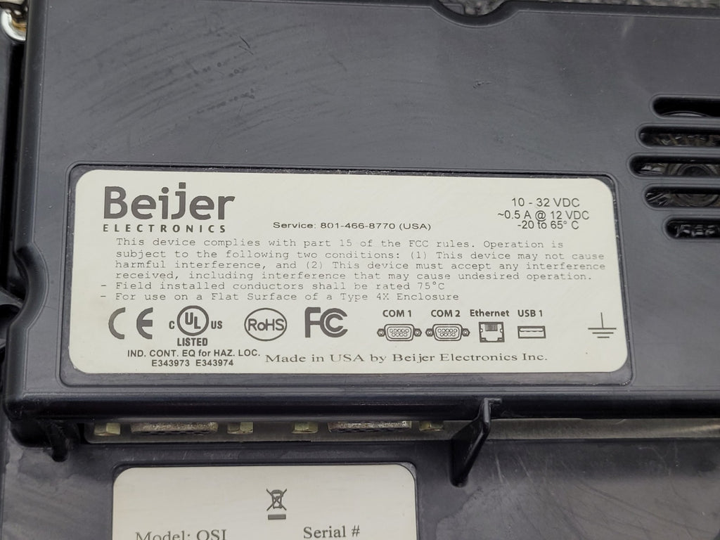 Beijer Electronics QSI QTERM-G72/3889R LCD Widescreen Graphic Touchscreen HMI