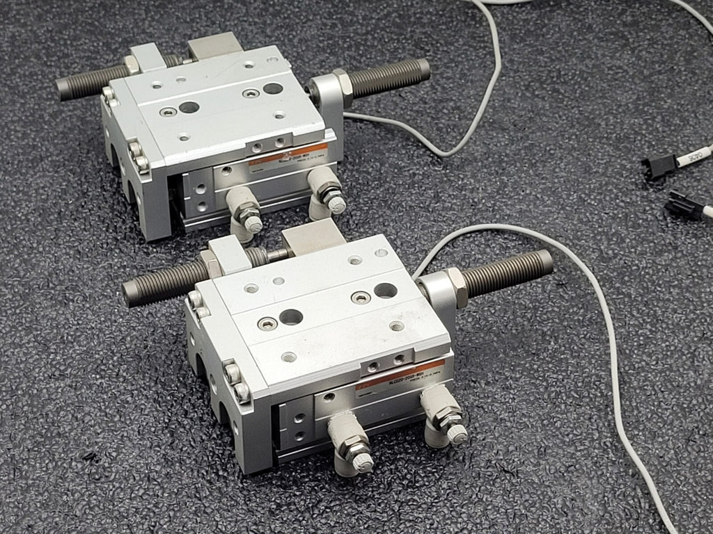 2x TPC NLCD20-20S-W8H Air Slide Pneumatic Linear Table Actuator 20mm Stroke