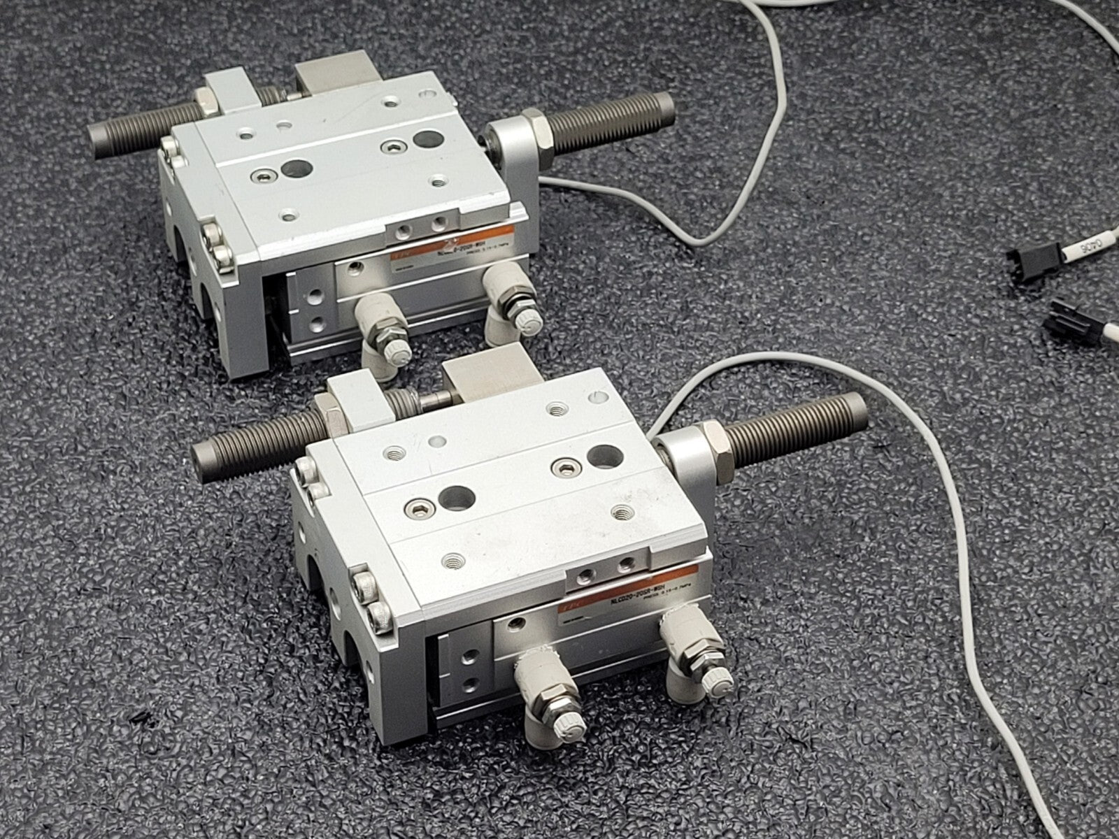 2x TPC NLCD20-20S-W8H Air Slide Pneumatic Linear Table Actuator 20mm Stroke