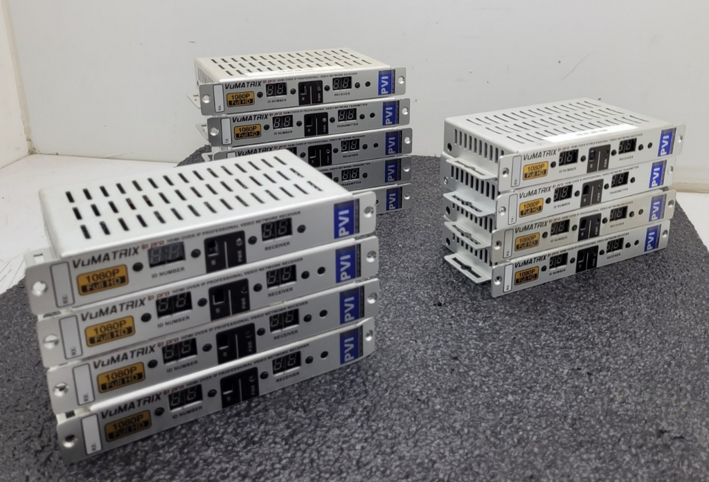 13x PVI VUMATRIX Ip Pro VMX-1X-RX-IP-PRO 1080P full HD HDMI Ethernet LAN Modules