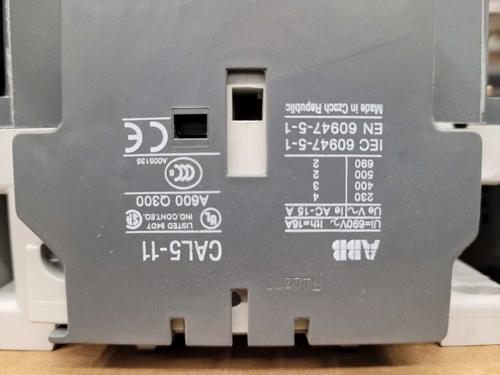 Lot of 2 A75-30 - ABB Contactor 3 Pole w/ a 110V-120V Coil