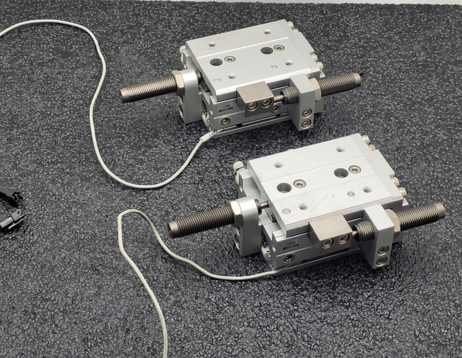 2x TPC NLCD20-20S-W8H Air Slide Pneumatic Linear Table Actuator 20mm Stroke