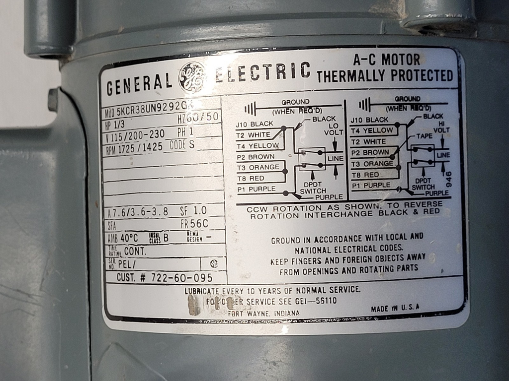 Leybold Trivac Rotary Vane Vacuum Pump D4B Load Tested Good 120VAC 1/3HP