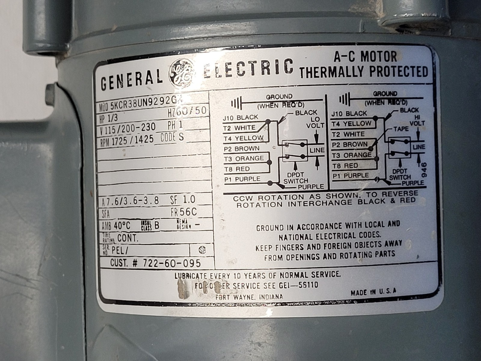 Leybold Trivac Rotary Vane Vacuum Pump D4B Load Tested Good 120VAC 1/3HP