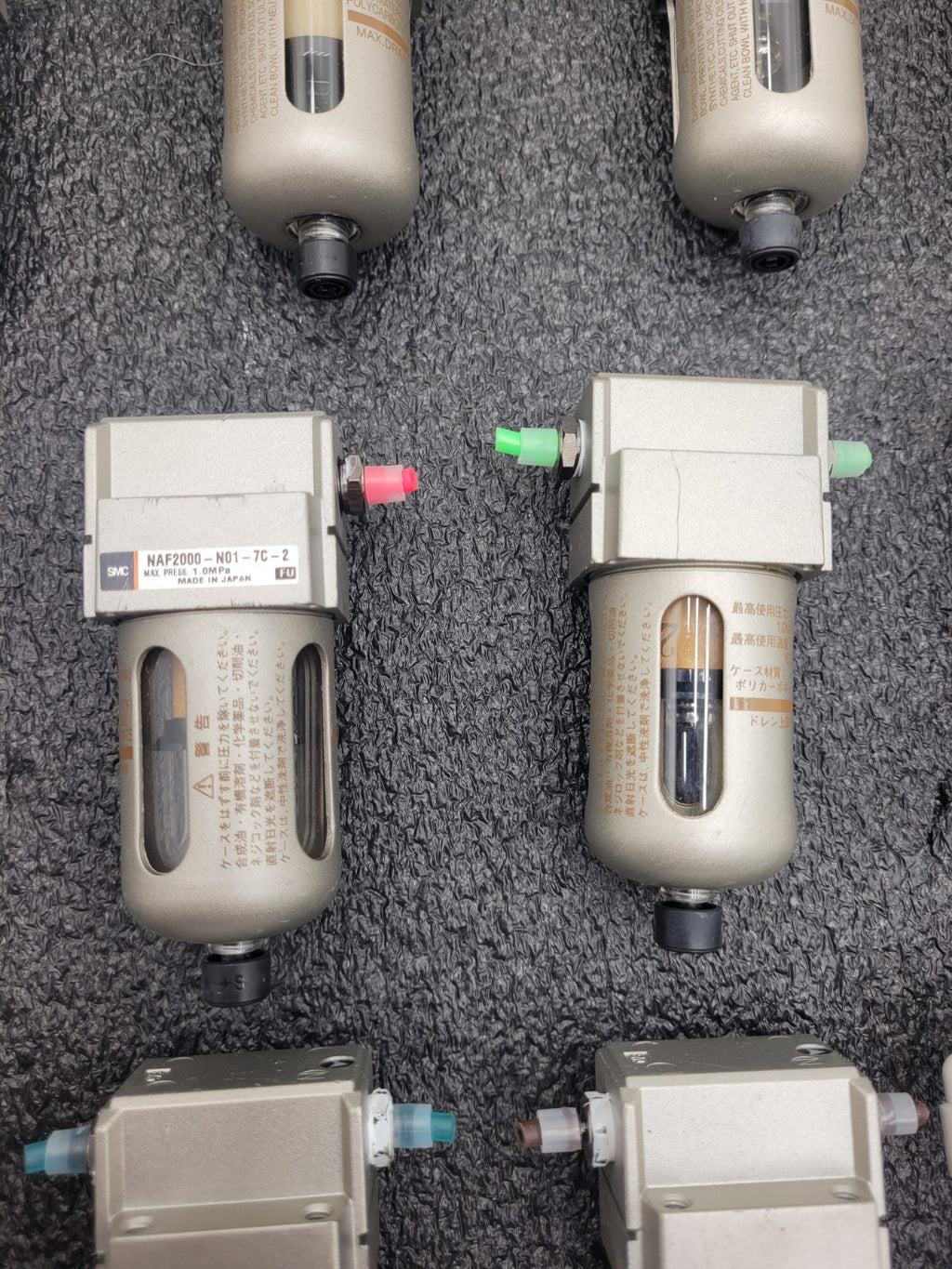 Lot of 16x  SMC Pneumatic Compressed Air Filter Assembly NAFM2000-N01-C