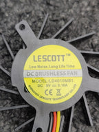 Lot of 65  Lescott Brushless 5VDC Computer Fan with Heatsink 3 Wire LD4010MB1