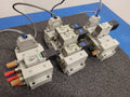 Numatics 5 Valve Solenoid 041SA400M0000F Pneumatic Manifold Set 3 Blocks DB25