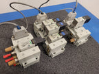 Numatics 5 Valve Solenoid 041SA400M0000F Pneumatic Manifold Set 3 Blocks DB25