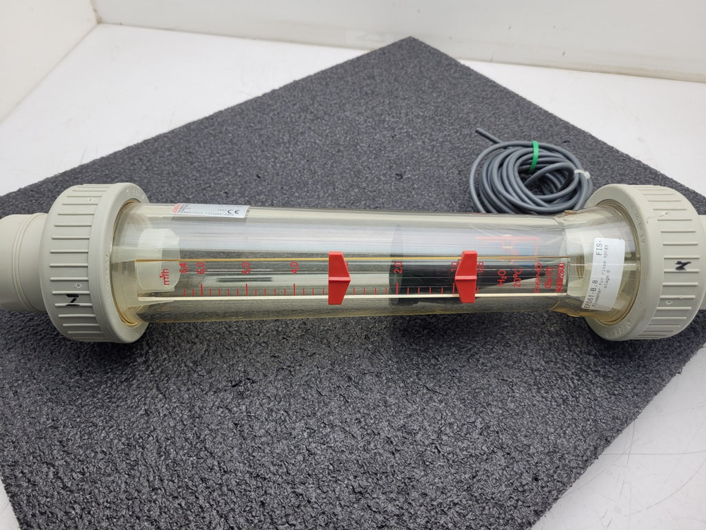 GEMU 815R50D Plastic Variable Area Flow Meter Rotameter Liquid Gas w/ sensor