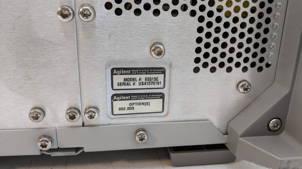 Agilent E5515C 8960 Series 10 Wireless Comm Test Set Pattern Generator 002 003