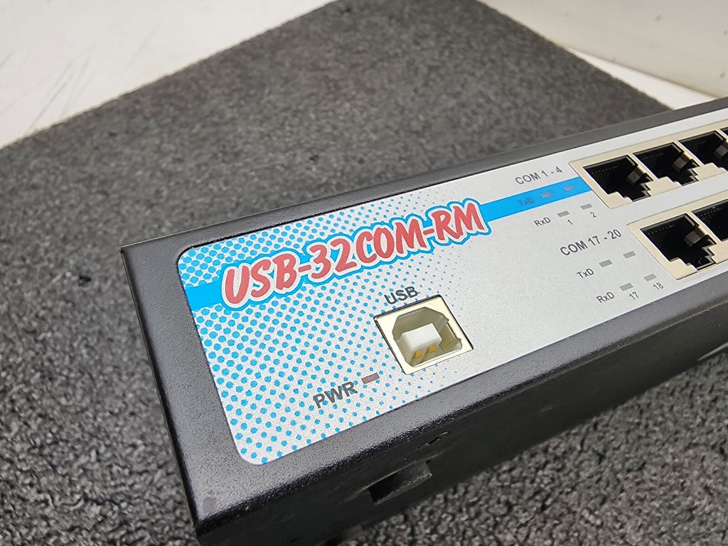 Coolgear USB to 32 Port COM RS-232 Serial Adapter FTDI Chipset USB-32COM-RM