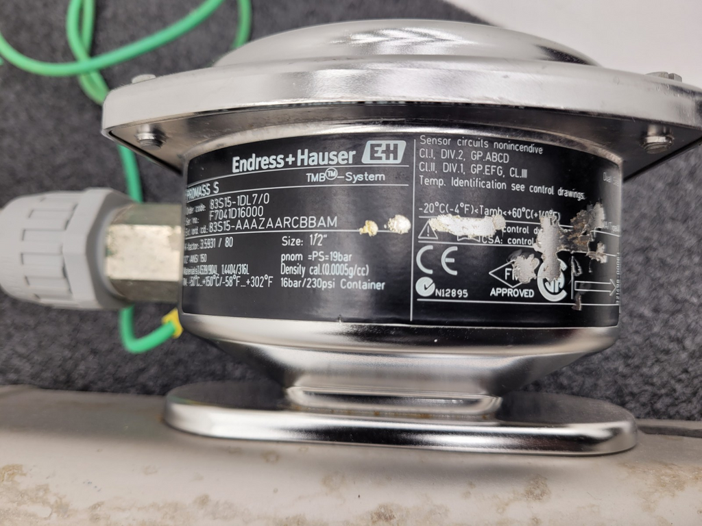 Endress+Hauser PROMASS S Mass Flowmeter 83S15-1DL7/0 Flow Controller +XMTR B [7]