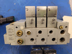 Numatics 8 Valve Solenoid 041SA400M0000F Regulated Pneumatic Manifold Set x3 ABC