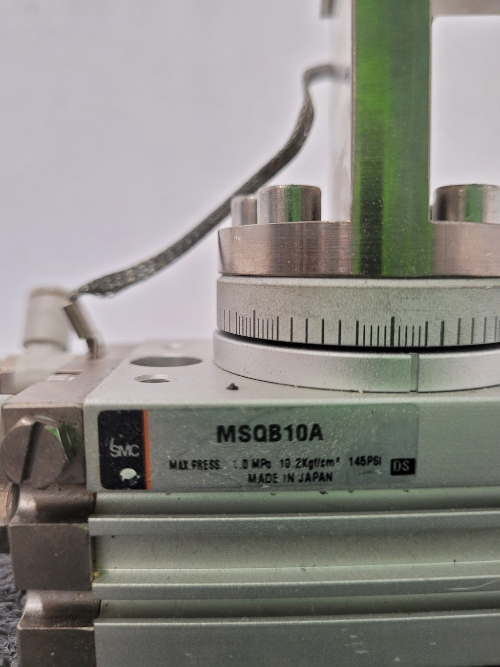 SMC MSQB10A Pneumatic Rotary Actuator Table w/ D-F9N sensors