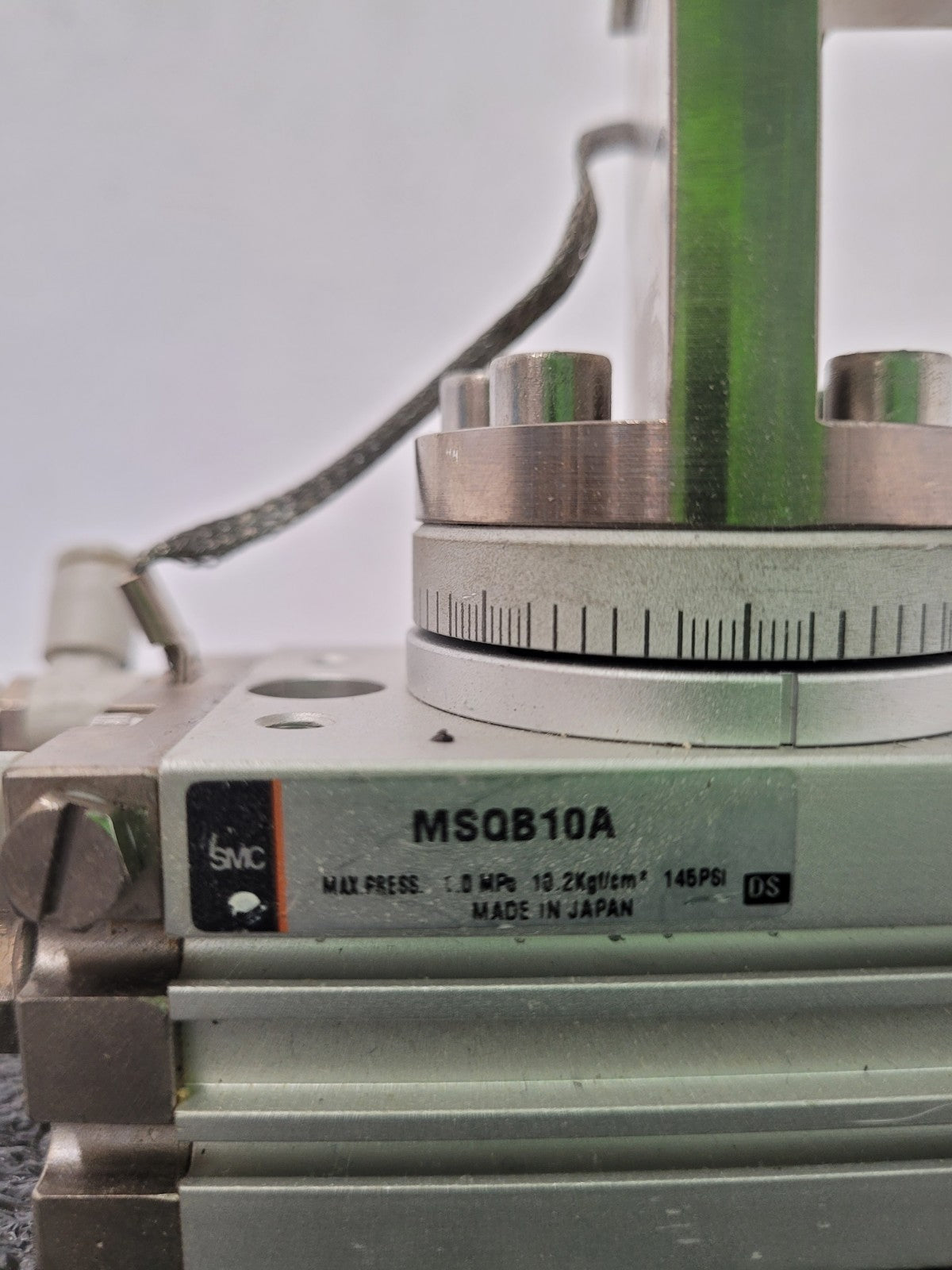 SMC MSQB10A Pneumatic Rotary Actuator Table w/ D-F9N sensors