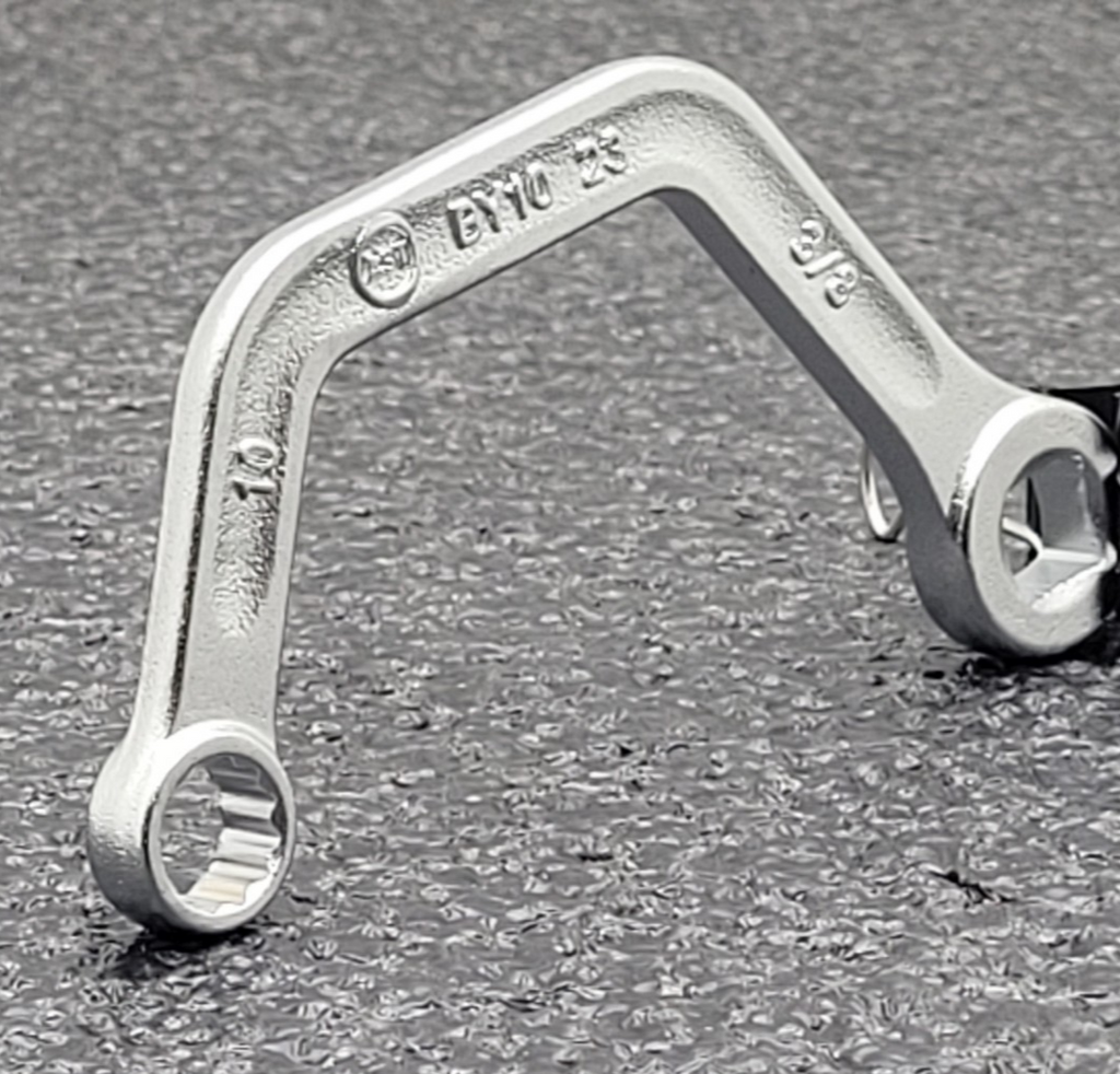 AST Assenmacher BY10 10mm and 3/8" Square Bypass Wrench Half Moon Double Box End