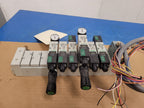 Numatics Air Valve Manifold 6x Solenoid 041SA400M0000F 2x regulated 24VDC N1