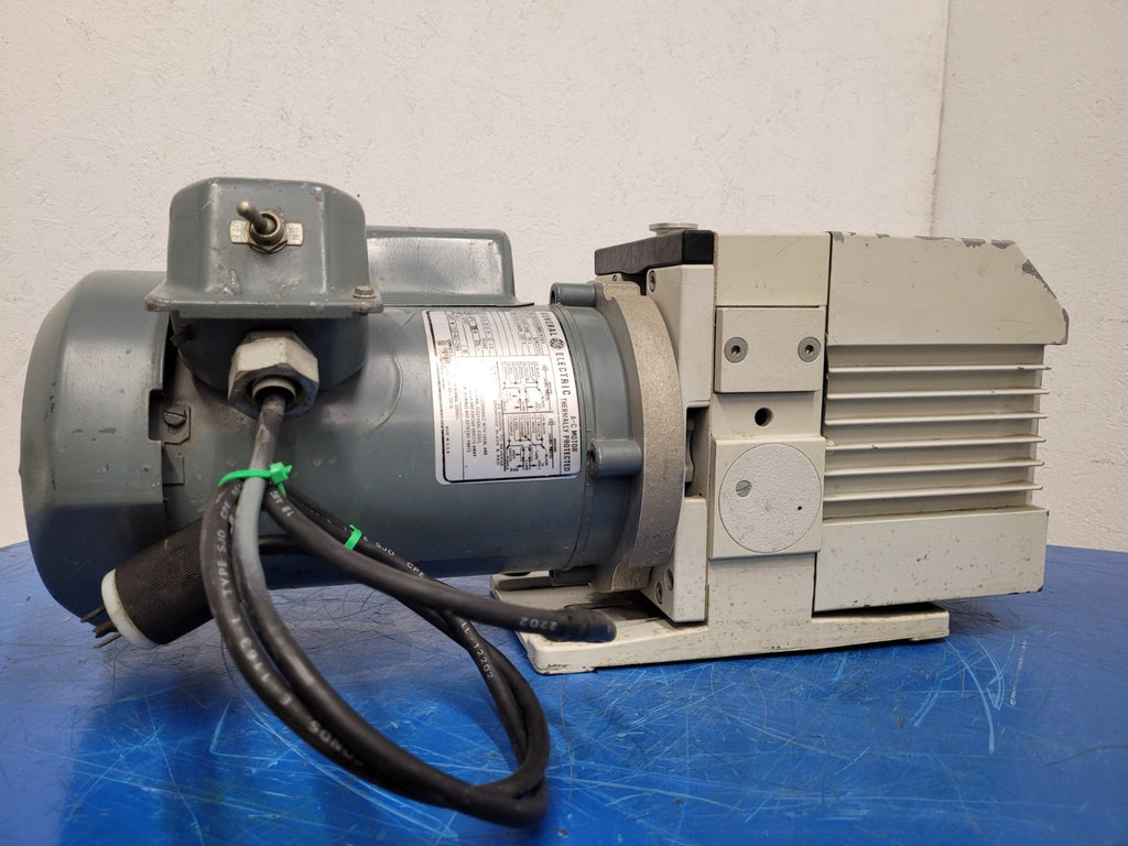 Leybold Trivac Rotary Vane Vacuum Pump D4B Load Tested Good 120VAC 1/3HP