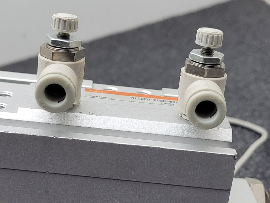 2x TPC NLCD20-20S-W8H Air Slide Pneumatic Linear Table Actuator 20mm Stroke