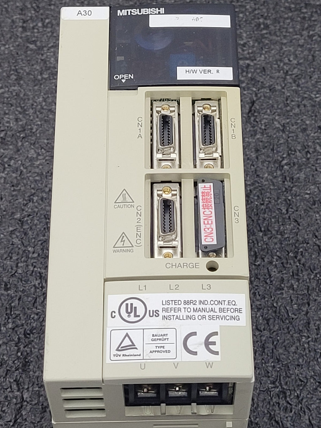 MITSUBISHI MR-J2-60CT Servo Drive Unit 0.6wW 3.2A 2009 Date Code Working Pull
