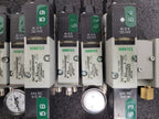 Numatics 8x Valve Solenoid 041SA400M0000F 6x Regulated Pneumatic Manifold N3