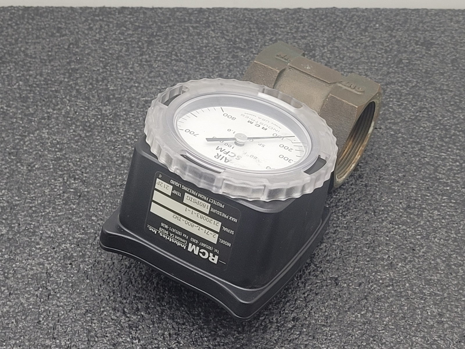 RCM INDUSTRIES 2-71-L-800-IW2 Flow Meter 180PSI 100-800SCFM 2" NPT In/Out