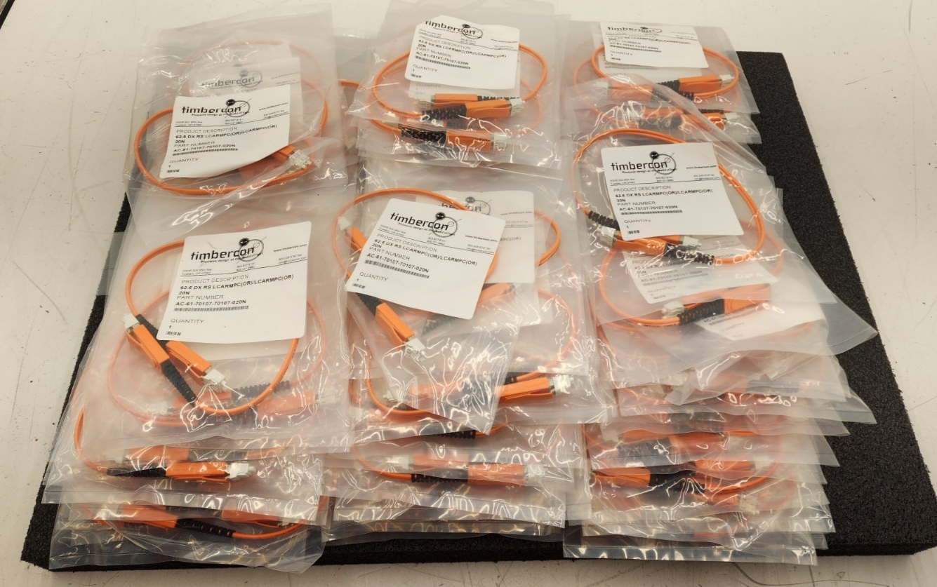85 x TIMBERCON AC-61-70107-70107-020N 62.5 DX RS LCARMPC/20N Fiber Optic Cables