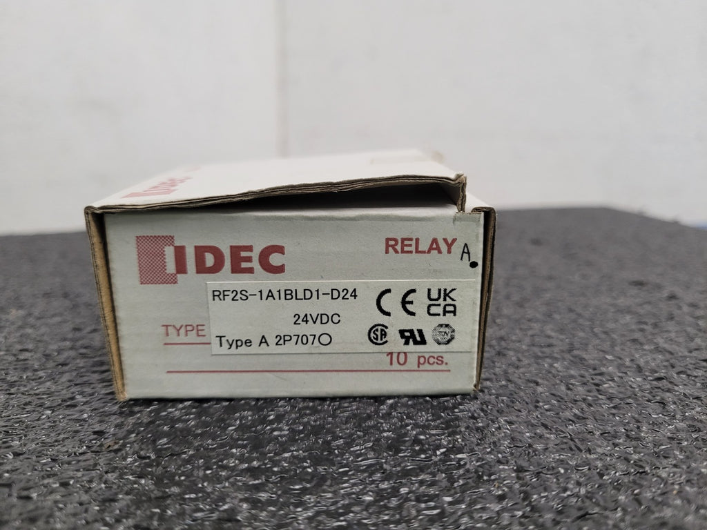 IDEC Box of 10 RF2S-1A1BLD1-D24 10/Pack 24VDC Force Guided Plug In Relays