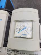 Festo MS6 Manual On/OFF Mechanical Pressure Guage Pneumatic Air Manifold 16mm In