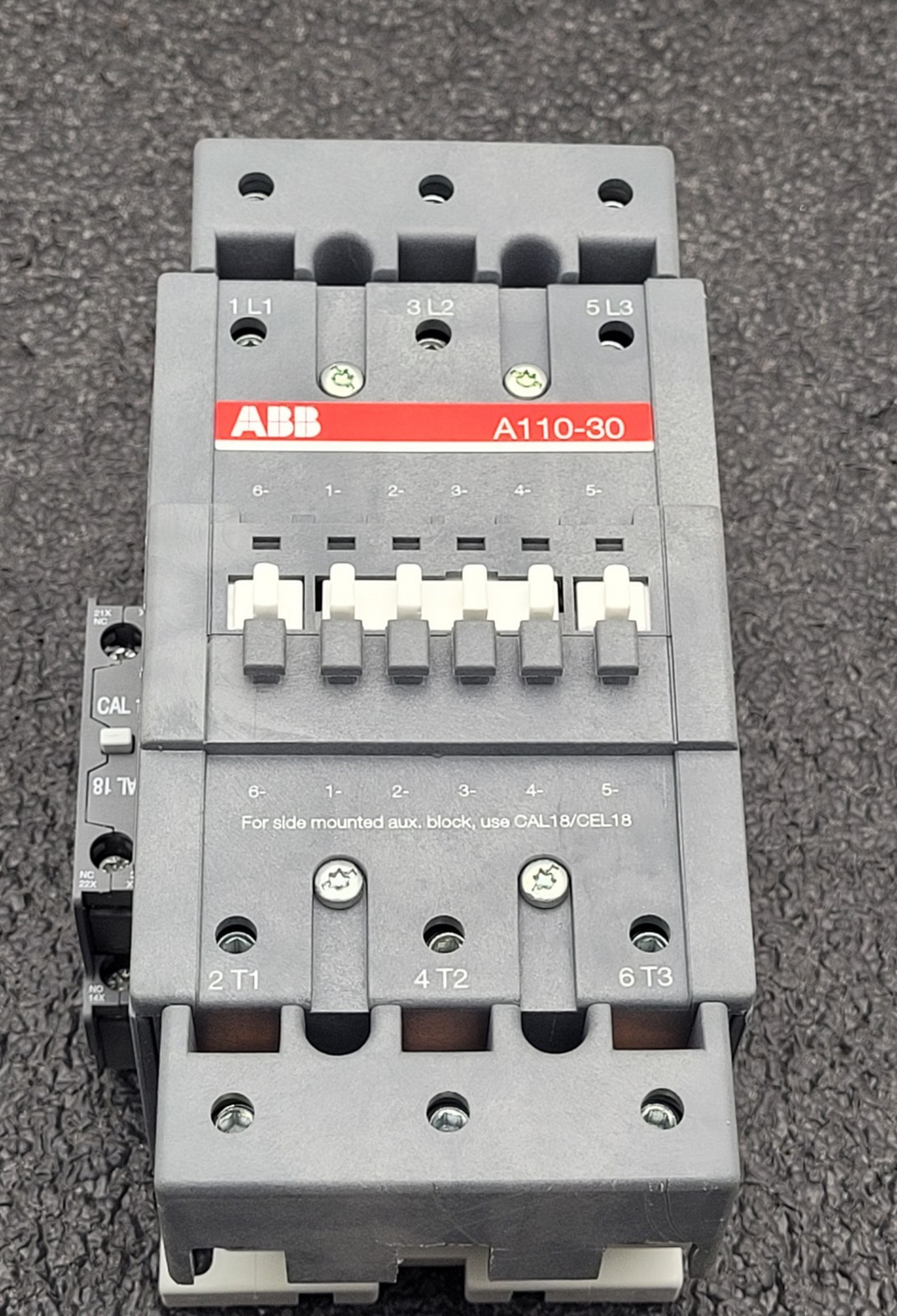 ABB A110-30 Contactor 110V-50Hz 115-120V-60Hz Coil w/ Auxillary CAL18-11