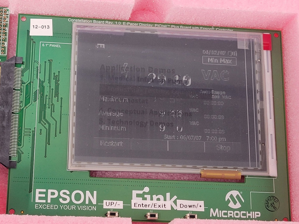 EPSON EPD Demo PackageTSB1G7000 Micro Chip ASSY# 02-01872-R5.2 EEA-006