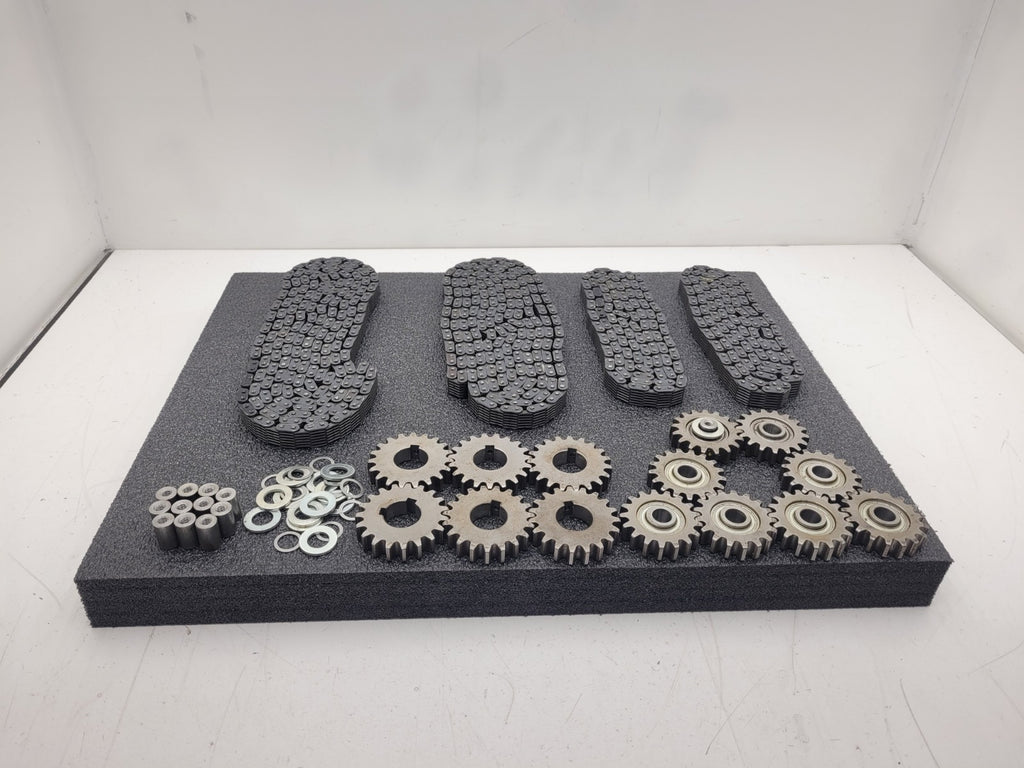 Lot of 3 Timing Roller chain sprocket set multiple 10T - 20T Numbered 74 BRH BRN