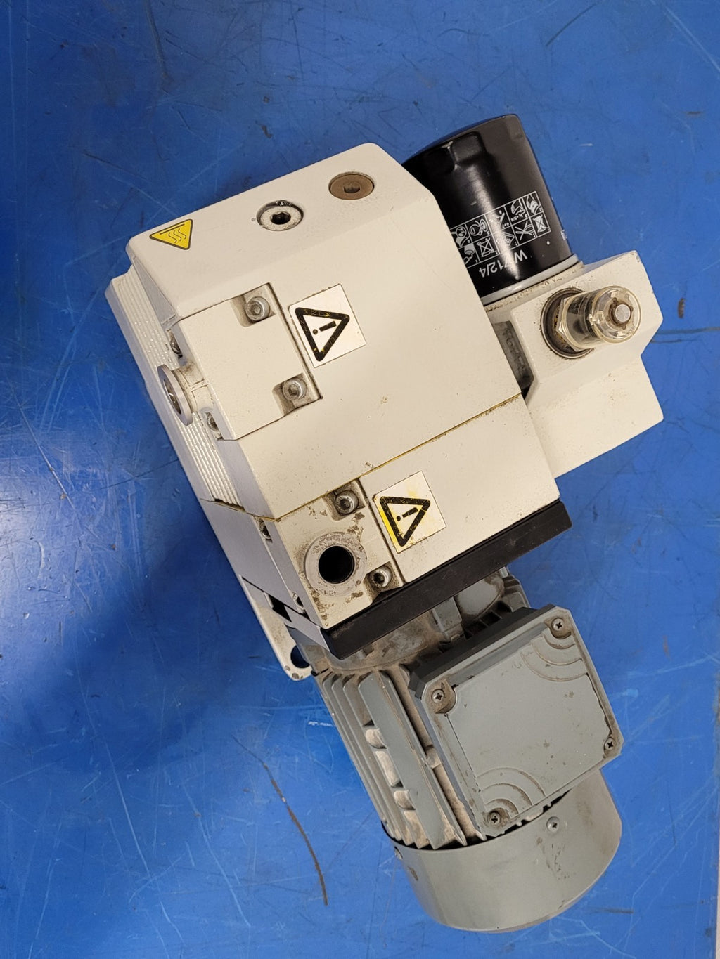 Leybold Trivac Rotary Vane Vacuum Pump D4B Load Tested Good 240/480VAC 1/3HP [B]