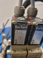 Burkert 413-G-1/4-B-PL-1/4 Pneumatic Solenoid 7 Valve Manifold 120VAC Unit A