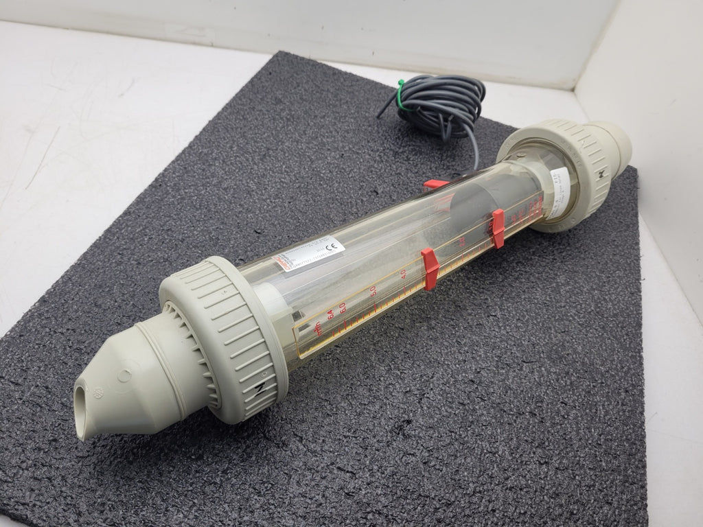 GEMU 815R50D Plastic Variable Area Flow Meter Rotameter Liquid Gas w/ sensor