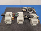 Numatics 5 Valve Solenoid 041SA400M0000F Pneumatic Manifold Set 3 Blocks DB25 B