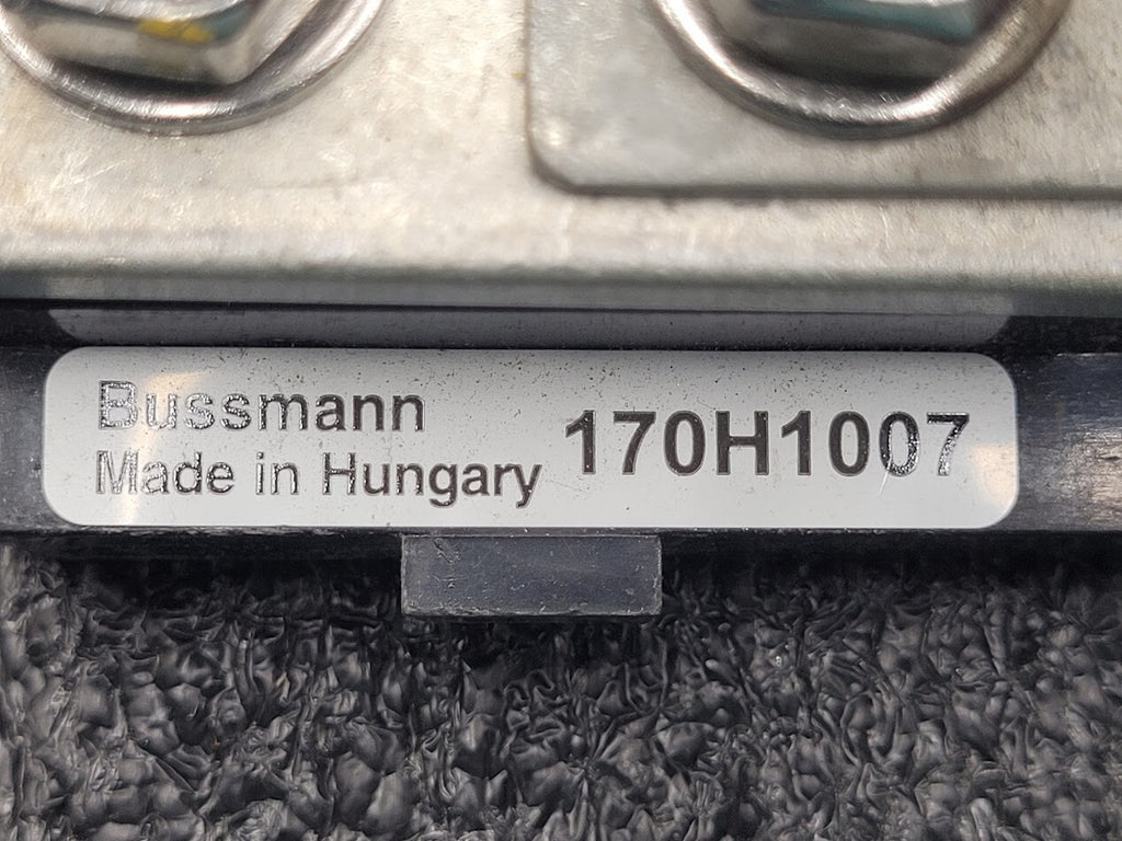 3x Bussmann 170M1369 High Speed Square Body Fuse + Holder 160A 690VAC 170H1007