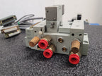 Numatics 5 Valve Solenoid 041SA400M0000F Pneumatic Manifold Set 3 Blocks DB25 B