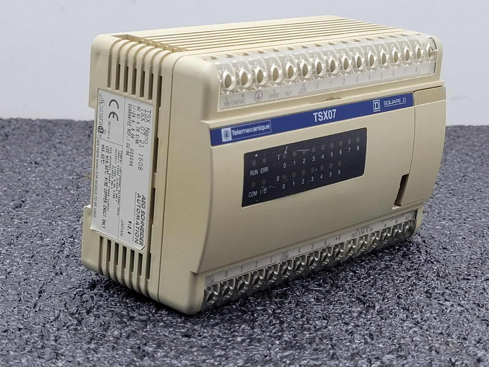 TELEMECANIQUE AEG Schneider Automation TSX 07 21 1608 PLC Controller TSX Nano