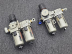 Lot of 5 SMC AFM30-03 Pneumatic Booster, 2x Regulator Solenoid Soft Start Valve